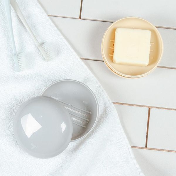 plastic round soap dish bathroom creative draining holder non-slip box travel portable dishes
plastic round soap dish bathroom creative draining holder non-slip box travel portable dishes