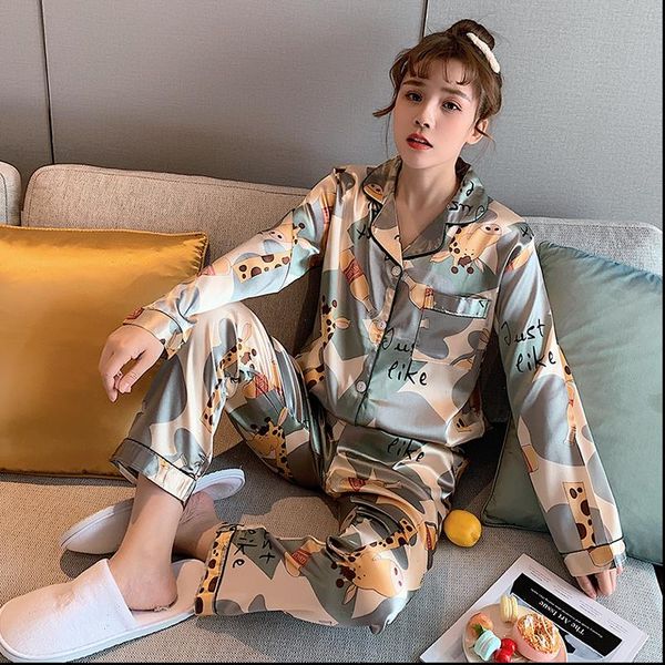 satin pj sets silk pajamas women sleepwear pyjamas set long sleeve nightwear cute and pants pijama suit, Black;red
satin pj sets silk pajamas women sleepwear pyjamas set long sleeve nightwear cute and pants pijama suit, Black;red