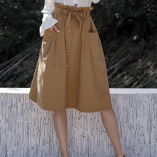skirts women casual skirt summer style solid large size pocket single-breasted sweet with waist belt strap bow khaki, Black
skirts women casual skirt summer style solid large size pocket single-breasted sweet with waist belt strap bow khaki, Black