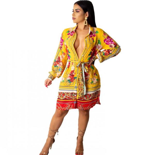 fashion floral print long sleeve turn down collar casual midi shirt dress for women beach party knee length mujer vestido dresses, Black;gray
fashion floral print long sleeve turn down collar casual midi shirt dress for women beach party knee length mujer vestido dresses, Black;gray
