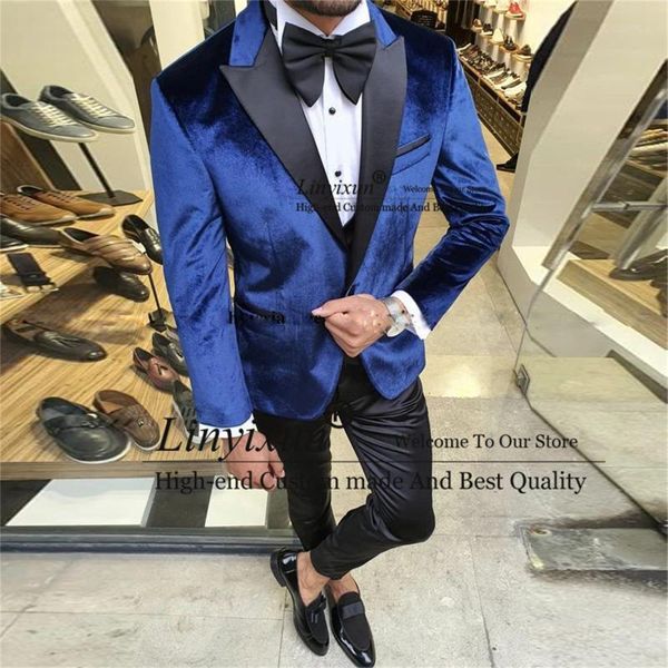 men's suits & blazers fashion blue velvet men for wedding slim fit groom tuxedos 3 piece jacket vest pants man prom blazer costume homm, White;black
men's suits & blazers fashion blue velvet men for wedding slim fit groom tuxedos 3 piece jacket vest pants man prom blazer costume homm, White;black