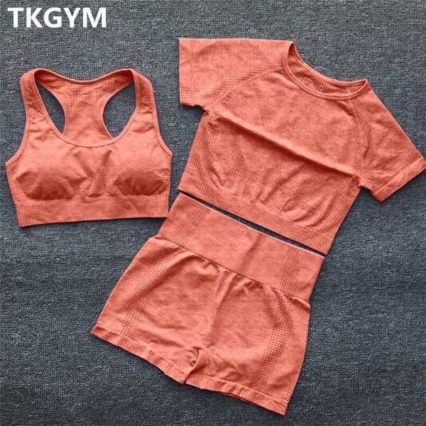 yoga outfit sport bra set women gym clothing seamless tank crop high waist shorts running tights workout clothes sportwear
