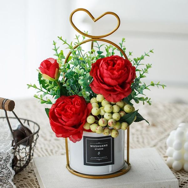 artificial flowers fake rose silk bouquet plastic flower arrangements decoration table centerpieces for home party wedding decorative & wrea
artificial flowers fake rose silk bouquet plastic flower arrangements decoration table centerpieces for home party wedding decorative & wrea
