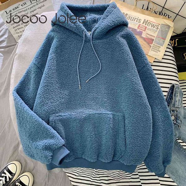 autumn winter thick warm hoodies coat female sweet hooded harajuku loose pocket pullover womens fleece flannel sweatshirt 210428, Black
autumn winter thick warm hoodies coat female sweet hooded harajuku loose pocket pullover womens fleece flannel sweatshirt 210428, Black
