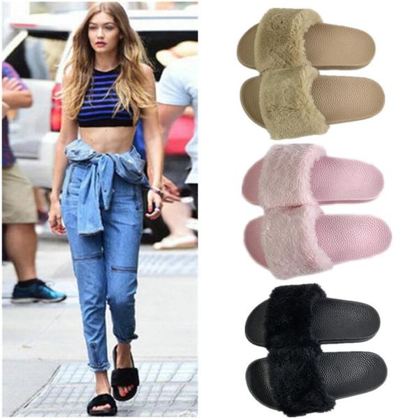 winter indoor slippers plush home shoes fashionable anti - skid resistant flat hair lady shose, Black
winter indoor slippers plush home shoes fashionable anti - skid resistant flat hair lady shose, Black