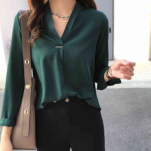 women chiffon blouse shirt long sleeve shirts office blusas mujer de moda spring plus size 131a 210420, White
women chiffon blouse shirt long sleeve shirts office blusas mujer de moda spring plus size 131a 210420, White