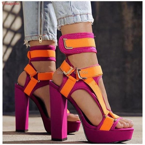 summer est women pvc straps patchwork snake print high thick heel platform sandals ankle wrap chunky heels, Black
summer est women pvc straps patchwork snake print high thick heel platform sandals ankle wrap chunky heels, Black
