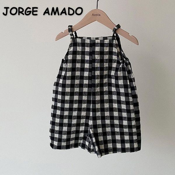 jumpsuits 2021 korean style summer baby girls boys overalls sleeveless plaid dot loose sling romper children clothes e1081, Blue
jumpsuits 2021 korean style summer baby girls boys overalls sleeveless plaid dot loose sling romper children clothes e1081, Blue