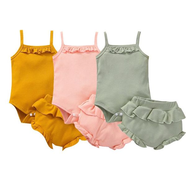 clothing sets 0-18m summer baby girls boys clothes 2pcs solid ruffles sleeveless romper shorts 3 colors, White
clothing sets 0-18m summer baby girls boys clothes 2pcs solid ruffles sleeveless romper shorts 3 colors, White