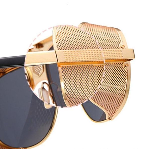 sunglasses punk sunglasses vintage metal windproof retro sun glasses fashion large frame pilot popular personality men, Black
sunglasses punk sunglasses vintage metal windproof retro sun glasses fashion large frame pilot popular personality men, Black