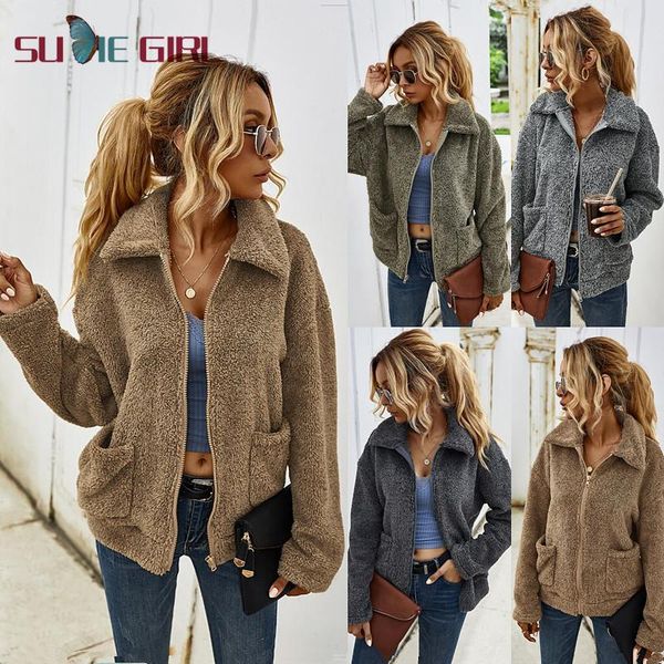 girl pure color fashion casual style coat 2021 autumn and winter thick warm long-sleeve lapel women's trench coats, Tan;black
girl pure color fashion casual style coat 2021 autumn and winter thick warm long-sleeve lapel women's trench coats, Tan;black