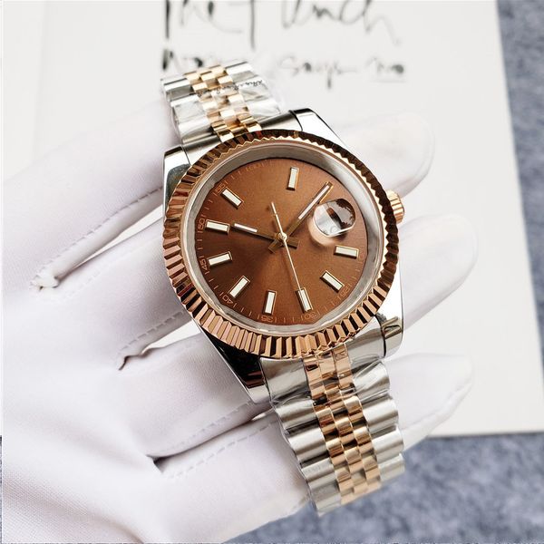 aaa men's luxury commercial watch, mechanical movement, waterproof design, 906l stainless steel strap, brown face, Slivery;brown
aaa men's luxury commercial watch, mechanical movement, waterproof design, 906l stainless steel strap, brown face, Slivery;brown