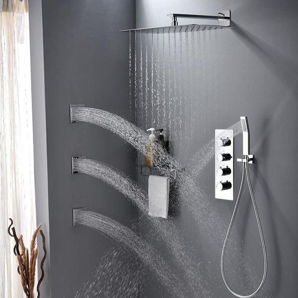 bathroom shower sets faucet silver and cold mixer in wall mounted rain concealed tap set with massage body jet sprayer
bathroom shower sets faucet silver and cold mixer in wall mounted rain concealed tap set with massage body jet sprayer