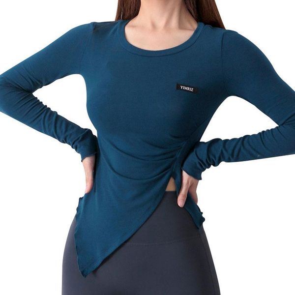 yoga outfit autumn side split hem slim fitness t shirt loose long sleeve gym breathable sports running top
yoga outfit autumn side split hem slim fitness t shirt loose long sleeve gym breathable sports running top