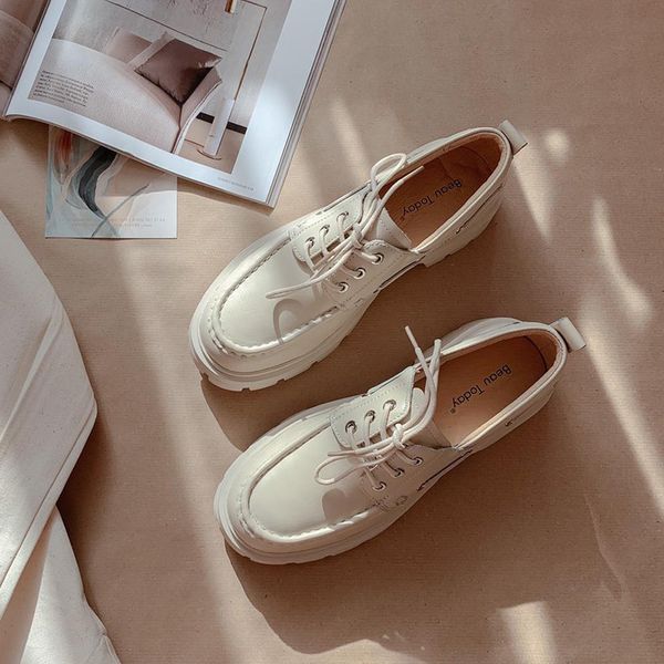dress shoes platform women genuine cow leather round toe sewing lace-up flats chunky sole ladies derby shoes handmade 27739, Black
dress shoes platform women genuine cow leather round toe sewing lace-up flats chunky sole ladies derby shoes handmade 27739, Black