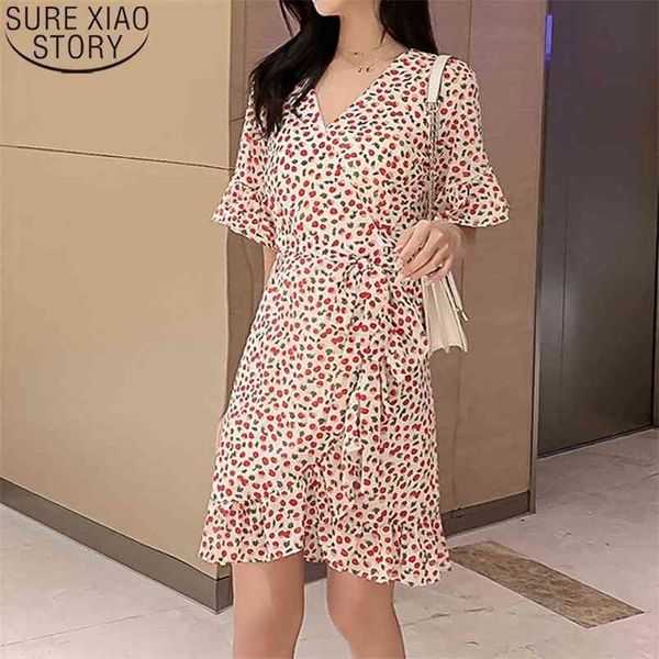 v neck floral dresses print chiffon boho korean summer women short sleeve sweet robe femme 13292 210506, Black;gray
v neck floral dresses print chiffon boho korean summer women short sleeve sweet robe femme 13292 210506, Black;gray