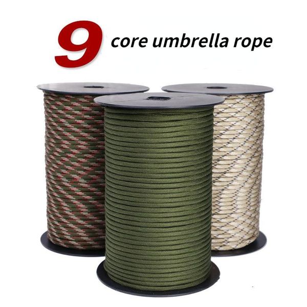 outdoor gadgets 100m coiled 4mm diameter 9-core life-saving parachute rope camping climbing hiking woven bracelet clothesline
outdoor gadgets 100m coiled 4mm diameter 9-core life-saving parachute rope camping climbing hiking woven bracelet clothesline