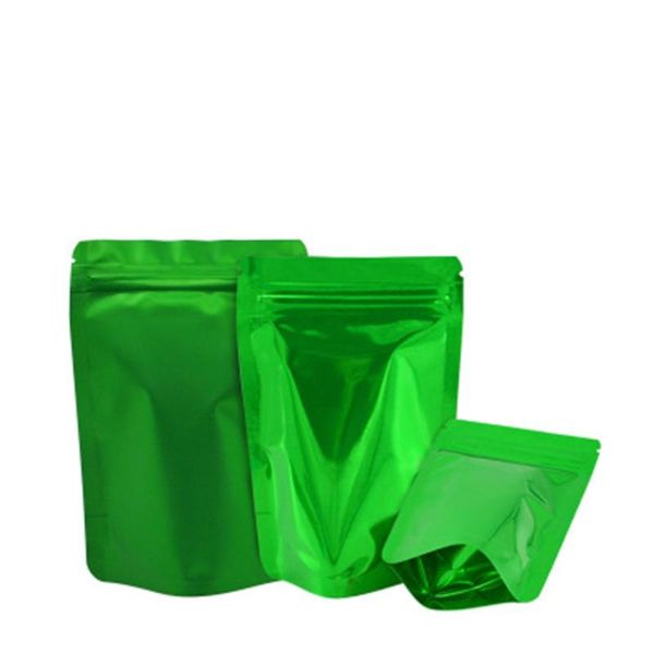 storage bags 100pcs/lot green mylar foil stand up bag tear notch zipper self sealing pack pouches for dry fruits
storage bags 100pcs/lot green mylar foil stand up bag tear notch zipper self sealing pack pouches for dry fruits