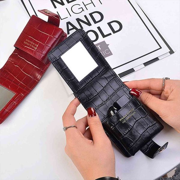 crocodile cow leather lipstick cosmetic bags case organizer with mirror 3pcs travel lips holder small bag
crocodile cow leather lipstick cosmetic bags case organizer with mirror 3pcs travel lips holder small bag