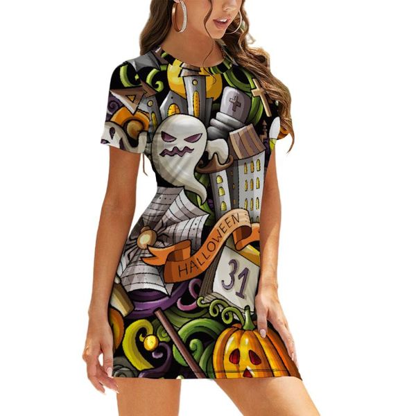 party dresses costume halloween clothing women casual dress skull print short sleeve christmas wear round neck retro mini, White;black
party dresses costume halloween clothing women casual dress skull print short sleeve christmas wear round neck retro mini, White;black