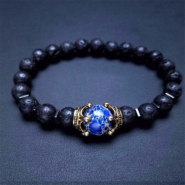 beaded, strands charm men's bracelet fashion luxury alloy crown tiger eye white turquoise bead jewelry men, Black
beaded, strands charm men's bracelet fashion luxury alloy crown tiger eye white turquoise bead jewelry men, Black