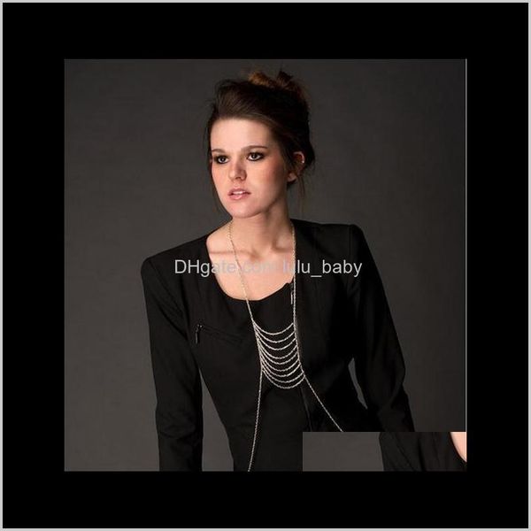 jewelry drop delivery 2021 belly chains european and american fashion simple tassel body chain z2nok, Silver 
jewelry drop delivery 2021 belly chains european and american fashion simple tassel body chain z2nok, Silver