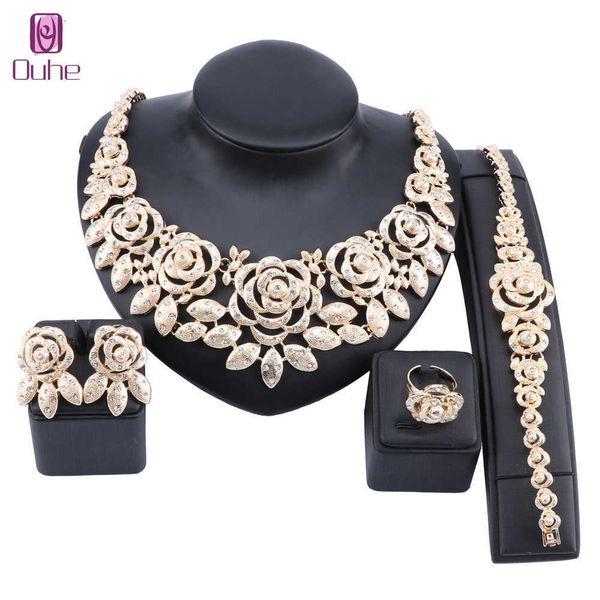 women wedding bridal party crystal flower gold color pendant fine statement necklace earrings bangle rings jewelry set h1022, Silver
women wedding bridal party crystal flower gold color pendant fine statement necklace earrings bangle rings jewelry set h1022, Silver