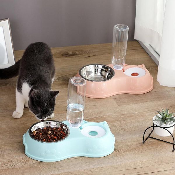 creativity dog and cat feeder drinking fountain pet automatic refill water feeding device double bowl design tableware supplies bowls & feed
creativity dog and cat feeder drinking fountain pet automatic refill water feeding device double bowl design tableware supplies bowls & feed