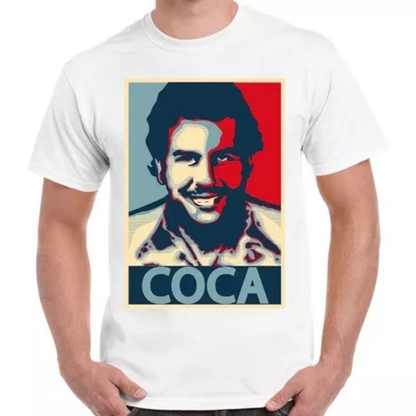 pablo escobar narcos colombia cocaine cartel retro t shirt 2245, White;black 
pablo escobar narcos colombia cocaine cartel retro t shirt 2245, White;black