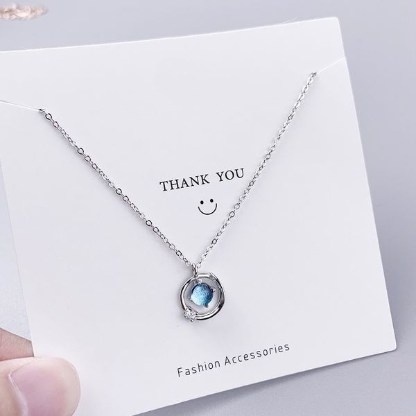 dream planet 925 silver necklace women's aurora short clavicle chain design with diamond ring, fashionable and simple, Black
dream planet 925 silver necklace women's aurora short clavicle chain design with diamond ring, fashionable and simple, Black