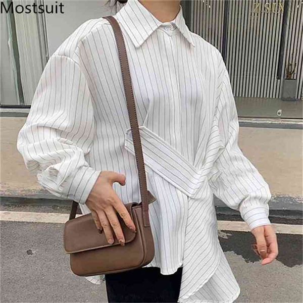 autumn stylish korean striped shirts blouses women long sleeve turn-down collar loose fashion vintage female blusas 210513, White
autumn stylish korean striped shirts blouses women long sleeve turn-down collar loose fashion vintage female blusas 210513, White