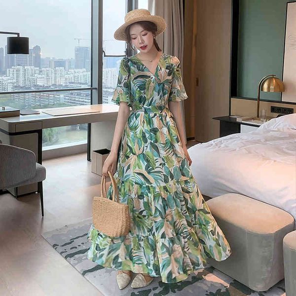 women chiffon dress summer fashion female short sleeve v-neck printed casual long dresses elegant a-line boho vestidos 210423, Black;gray
women chiffon dress summer fashion female short sleeve v-neck printed casual long dresses elegant a-line boho vestidos 210423, Black;gray