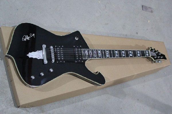 shipping wholesale mosaic inlay iceman special shape signature metal black electric guitar @14
shipping wholesale mosaic inlay iceman special shape signature metal black electric guitar @14