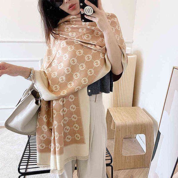 scarves autumn and winter imitation cashmere double-sided thickened shawl korean versatile student scarf office air conditioning room dual-p, Blue;gray
scarves autumn and winter imitation cashmere double-sided thickened shawl korean versatile student scarf office air conditioning room dual-p, Blue;gray