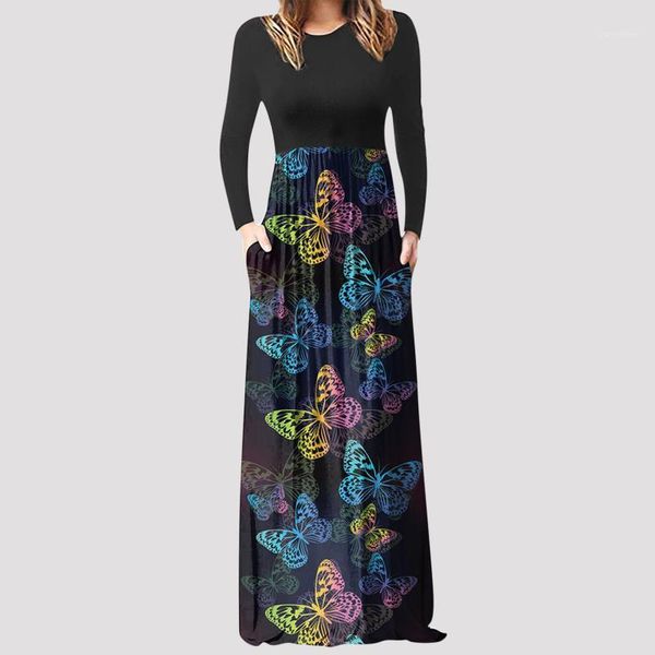 casual dresses elegant women black long sleeve print maxi dress cocktail beach sundress with pockets autumn robe vestidos, Black;gray
casual dresses elegant women black long sleeve print maxi dress cocktail beach sundress with pockets autumn robe vestidos, Black;gray