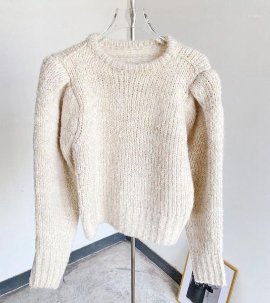 winter beige woman wool alpaca jumper o neck puff shoulder long sleeves fashion sweaters women's, White;black
winter beige woman wool alpaca jumper o neck puff shoulder long sleeves fashion sweaters women's, White;black