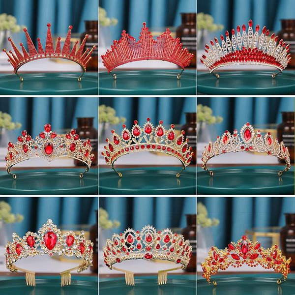 hair clips & barrettes fashion red crystal rhinestone tiaras and crowns bridal wedding accessories princess queen diadems women baroque jewe, Golden;silver
hair clips & barrettes fashion red crystal rhinestone tiaras and crowns bridal wedding accessories princess queen diadems women baroque jewe, Golden;silver