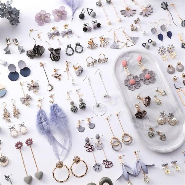 stud korean sweet personality gray flower earrings fashion geometric round lover heart long tassel for women female jewelry, Golden;silver
stud korean sweet personality gray flower earrings fashion geometric round lover heart long tassel for women female jewelry, Golden;silver