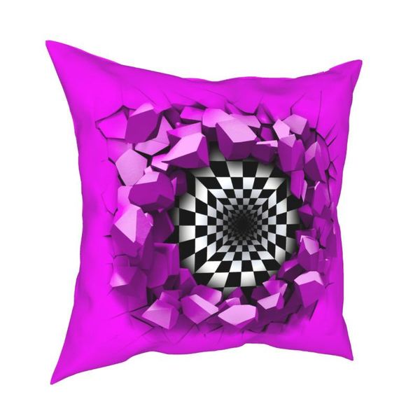 pillow case optical illusion of a hole with checkered tunnel square pillowcase polyester creative zip decor sofa seater cushion cover
pillow case optical illusion of a hole with checkered tunnel square pillowcase polyester creative zip decor sofa seater cushion cover