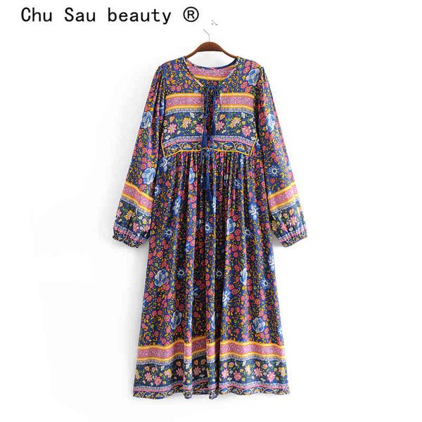 beauty bohemian chic floral print maxi dress women holiday style long sleeve fashion female bow tie dresses 210514, Black;gray
beauty bohemian chic floral print maxi dress women holiday style long sleeve fashion female bow tie dresses 210514, Black;gray