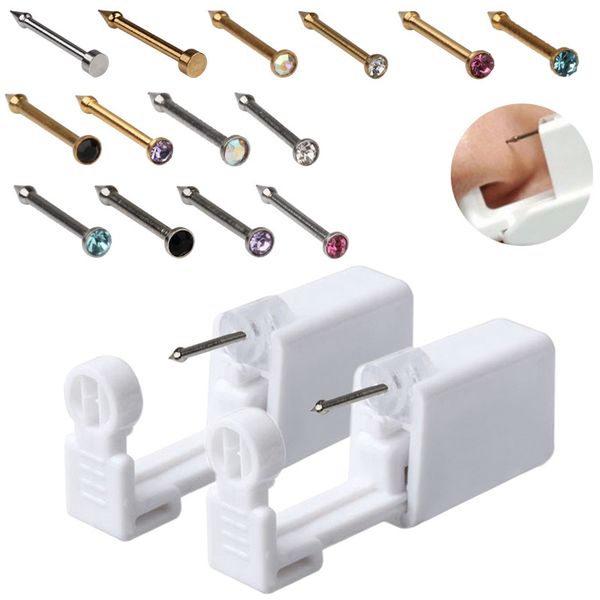 1 pcs individual package disposable safe sterile piercing unit for gem nose studs puncture gun piercer tool machine kit earring stud body je 
1 pcs individual package disposable safe sterile piercing unit for gem nose studs puncture gun piercer tool machine kit earring stud body je