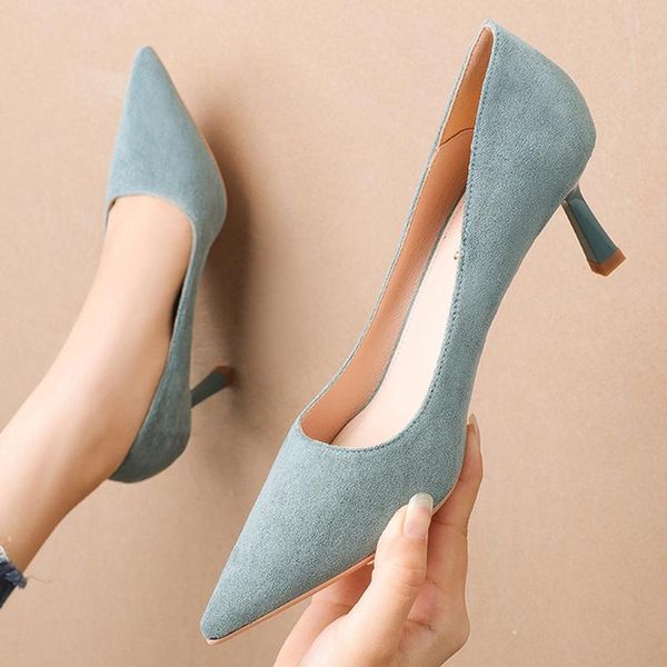 dress shoes 2021 autumn casual women 6cm high heels kitten low blue pumps lady burgundy suede party office prom escarpins derss, Black
dress shoes 2021 autumn casual women 6cm high heels kitten low blue pumps lady burgundy suede party office prom escarpins derss, Black