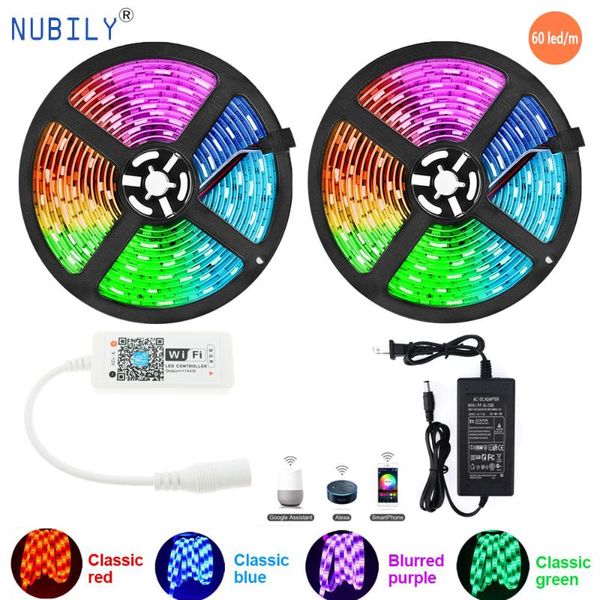 strips 12v rgb led strip waterproof 5m 60led/m tape with smart wifi controller work alexa google home holiday party light
strips 12v rgb led strip waterproof 5m 60led/m tape with smart wifi controller work alexa google home holiday party light