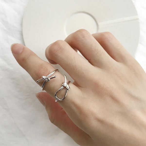 cluster rings korean-style fashion s925 sterling silver plain knotted open cool creative ring, Golden;silver
cluster rings korean-style fashion s925 sterling silver plain knotted open cool creative ring, Golden;silver