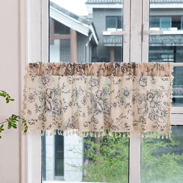 curtain & drapes rod pocket small simple vintage peony flower print short door with lace pendant kitchen half-curtain for cabinet
curtain & drapes rod pocket small simple vintage peony flower print short door with lace pendant kitchen half-curtain for cabinet