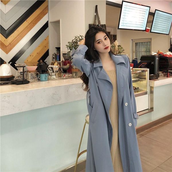 women's trench coats fashion windbreaker spring autumn long 2021 korean loose bandage long-sleeved cardigan b276, Tan;black
women's trench coats fashion windbreaker spring autumn long 2021 korean loose bandage long-sleeved cardigan b276, Tan;black