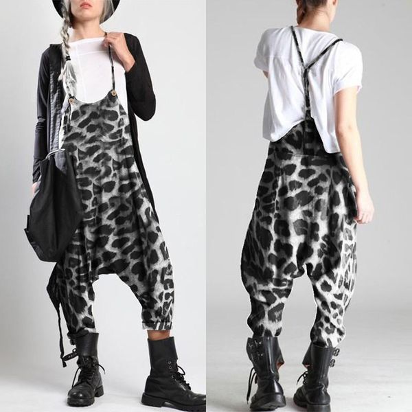women's jumpsuits & rompers summer zanzea 2021 stylish leopard overalls casual drop crotch pants playsuits female strap plus size, Black;white
women's jumpsuits & rompers summer zanzea 2021 stylish leopard overalls casual drop crotch pants playsuits female strap plus size, Black;white