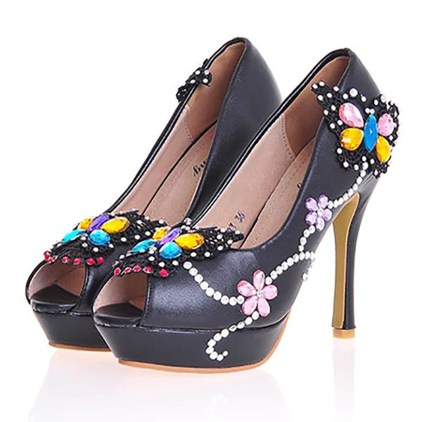 wedding shoes woman black white high heels platfrom peep toe pumps crystal rhinestone bridal party big size 43 dress
wedding shoes woman black white high heels platfrom peep toe pumps crystal rhinestone bridal party big size 43 dress