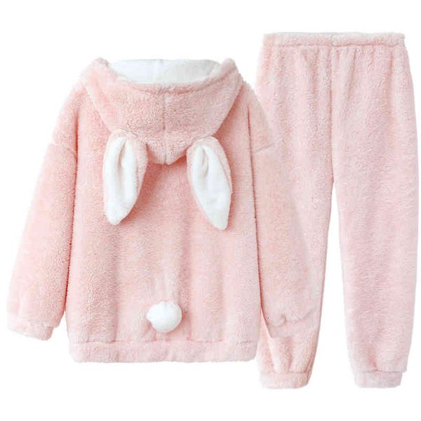 cute winter pajamas set women lolita bunny warm sleepwear girls kawaii rabbit plush sleep pants pink lounge home nightgown, Black;red
cute winter pajamas set women lolita bunny warm sleepwear girls kawaii rabbit plush sleep pants pink lounge home nightgown, Black;red