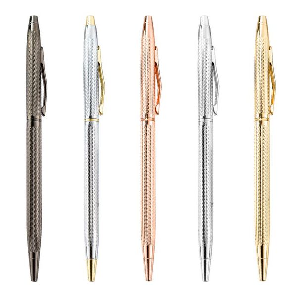 1pcs ballpoint pen rotating portable metal luxury writing student school office business black ink pens, Blue;orange
1pcs ballpoint pen rotating portable metal luxury writing student school office business black ink pens, Blue;orange